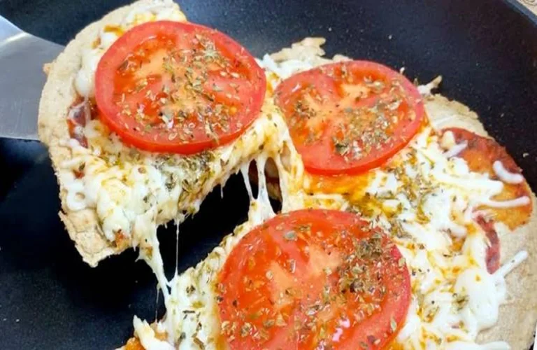 pizza de frigideira fit super facil e pratica