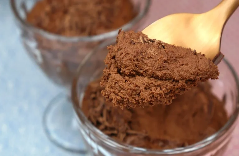 sorvete mousse de chocolate