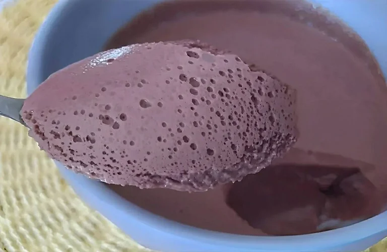 receita de mousse de chocolate de liquidificador