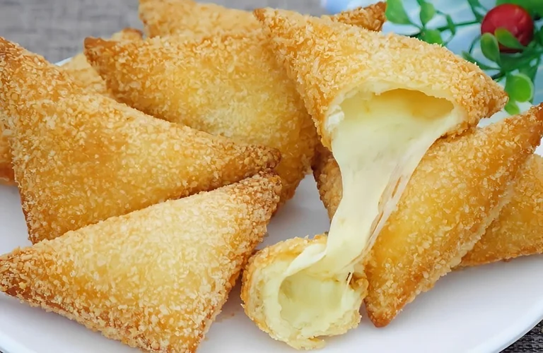 receita de pão frito recheado