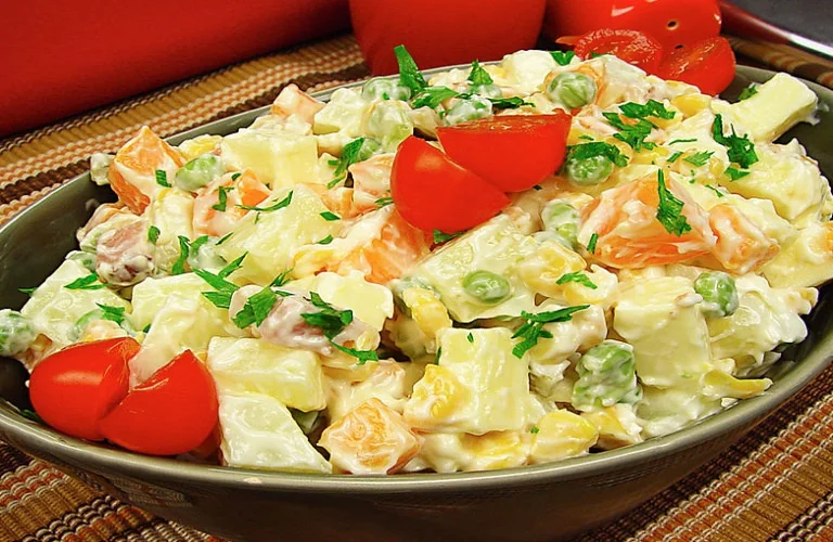 receita de salada de maionese com queijo