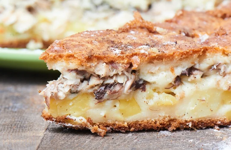 receita de torta de peixe com mandioquinha gratinada