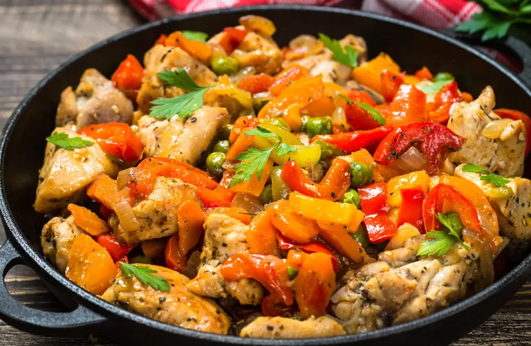 receita de frango com legumes ao forno