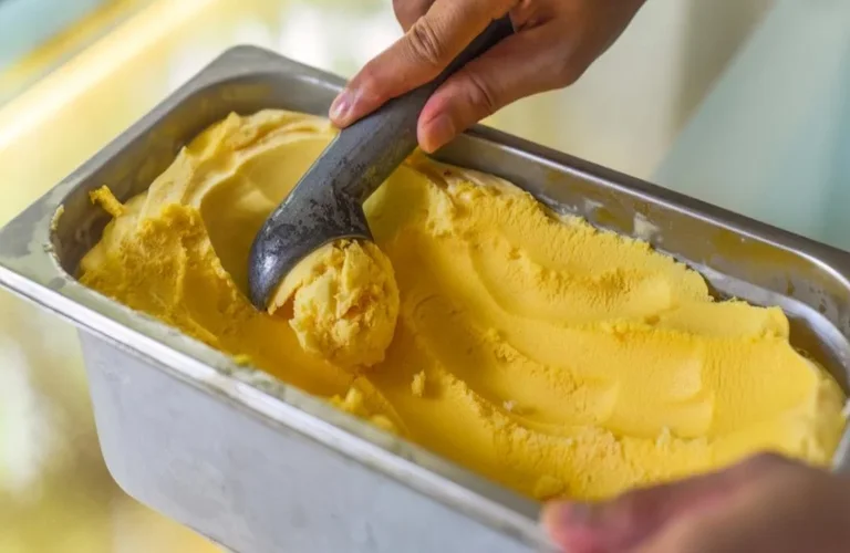 receita de sorvete de manga caseiro