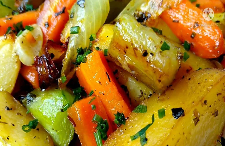 mix de legumes assados no forno simples fácil e gostoso